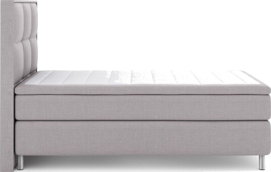 Select No 6 Komplett Sengepakke 120x200 Medium WatergeLysegrå/Metallben