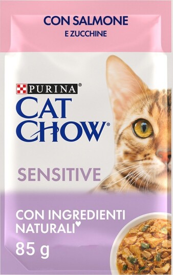 Cat Chow Våtfôr Sensitiv Katt Laks & Zucchini 26 X 85 G