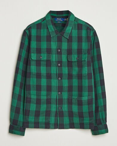 Polo Ralph Lauren Double Faced Pocket Overshirt Green/Black Polo Ralph Lauren Double Faced Pocket Overshirt Green/Black
