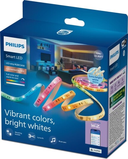 Philips Smart LED RGBICWW lysstripe 10m