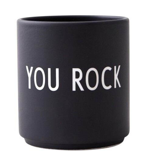 Design Letters favorittkopp 25 cl You rock (Svart)