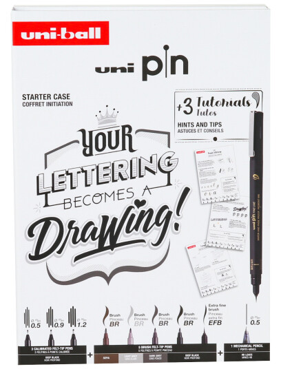 Uni UNI PIN Collection Pack Lettering 401257