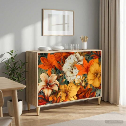 vidaXL Serviesskap GENNEP Sonoma 102 x 33 x 75 cm Konstruert tre