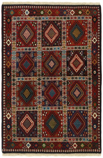 Håndknyttet. Opphav: Persia Yalameh Teppe 101x148