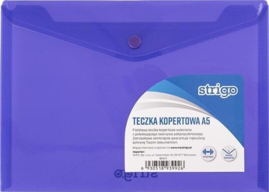 Strigo Pp A5 Konvoluttmappe, Horisontal, Lilla Sf011 Strigo Strigo Pp A5 Konvoluttmappe, Horisontal, Lilla Sf011 Strigo