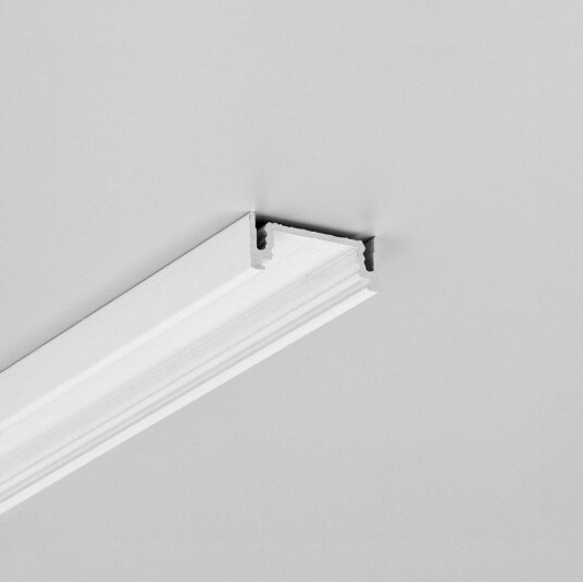 Topmet 2m aluprofil SURFACE14.V2 EE7F/Y Hvit lakkert påbygging LED skinne Topmet 2m aluprofil SURFACE14.V2 EE7F/Y Hvit lakkert påbygging LED skinne