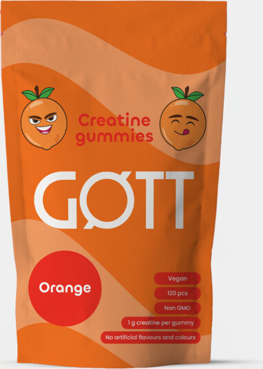 GØTT Creatine Gummies Appelsin Pektin 600g GØTT Creatine Gummies Appelsin Pektin 600g