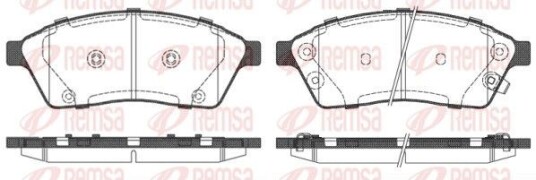 Bremseklosser REMSA 1411.00 Bremseklosser REMSA 1411.00