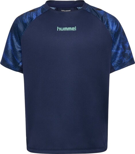 Hummel T skjorte HmlBlaze Marine Hummel 12 år (152) T skjorte Marineblå