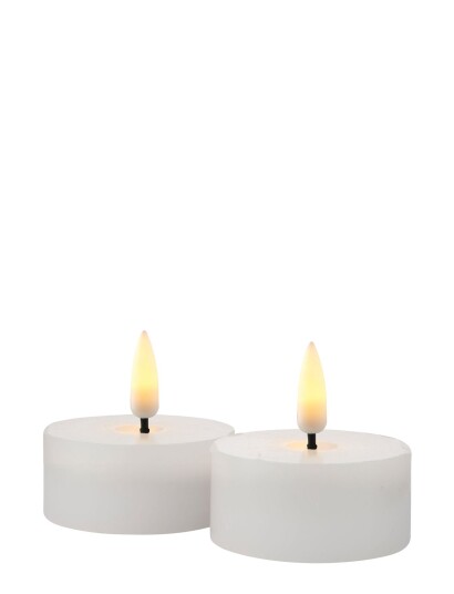 Sirius Home Sille Tealight  2 Pcs Set - White - ONE SIZE
