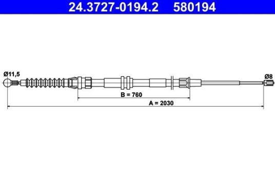Bremsewire ATE 24.3727 0194.2 Bremsewire ATE 24.3727 0194.2