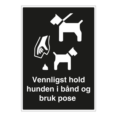 Jo Safety Vennligst hold hunden i bånd ogpose skilt Opplysningsskilt Privatrettslige 6308055 Jo Safety Vennligst hold hunden i bånd ogpose skilt Opplysningsskilt Privatrettslige 6308055