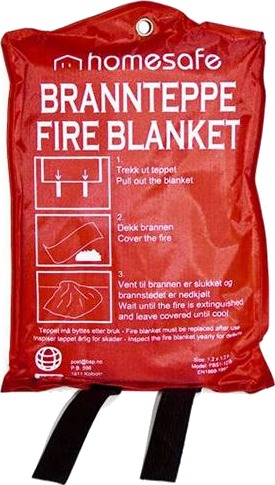 Homesafe brannteppe 120x120cm 1 stk Homesafe brannteppe 120x120cm 1 stk