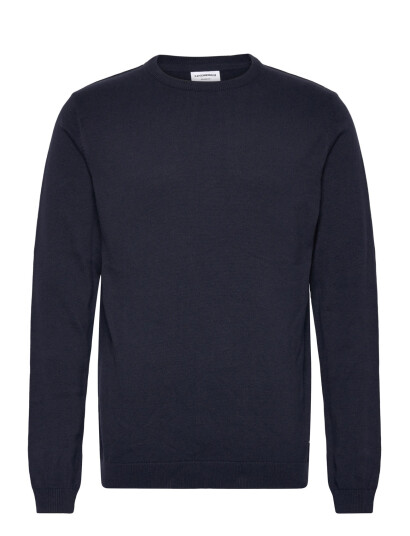 Lindbergh O Neck Recycled Yarn Knit - Navy - XL