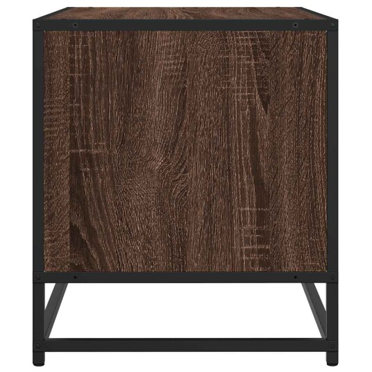 TV-benk brun eik 61x40x46 cm konstruert tre og metall 8721102839429