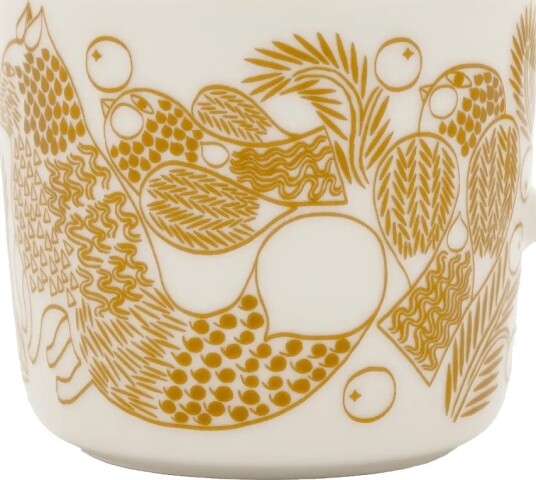 Marimekko Piirto Ketunmar kaffekopp White-bronsebrun, 20 cl