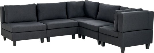 Buck Modulsofa 5 seter   Svart