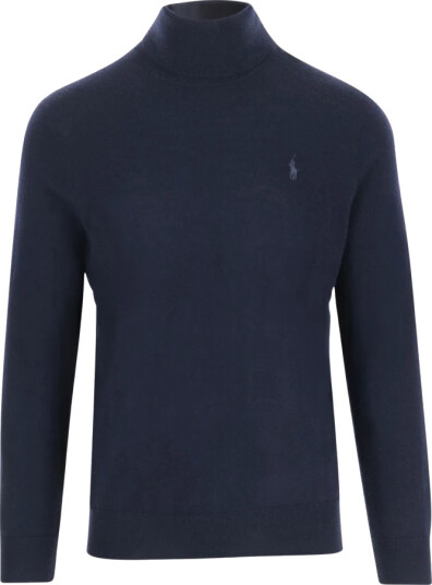 Polo Ralph Lauren Washable Wool Turtleneck Sweater Navy XXL