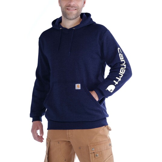 Carhartt Sleeve logo Hoodie Mens New Navy M