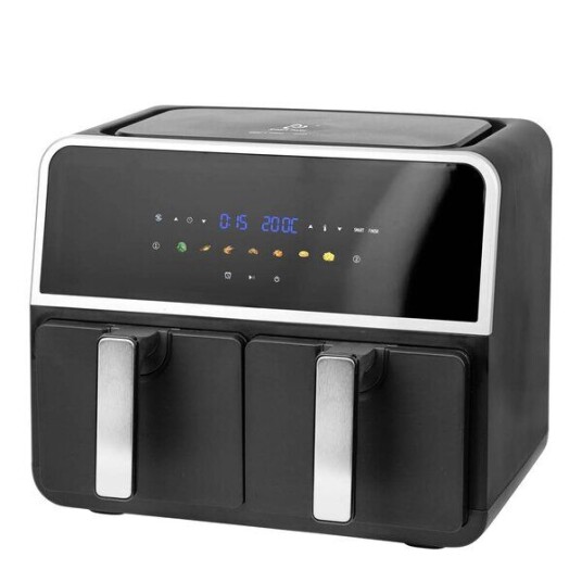 EMERIO   Dobbel airfryer AF 132833 2x4,5L svart