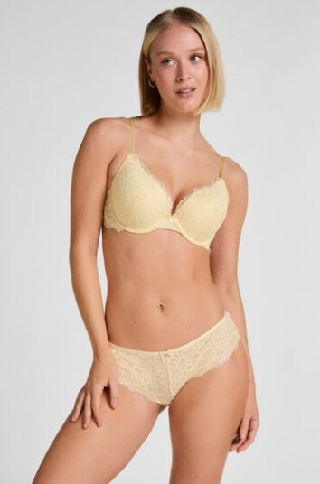 Hunkemöller Brasiliansk truse Marine Gul