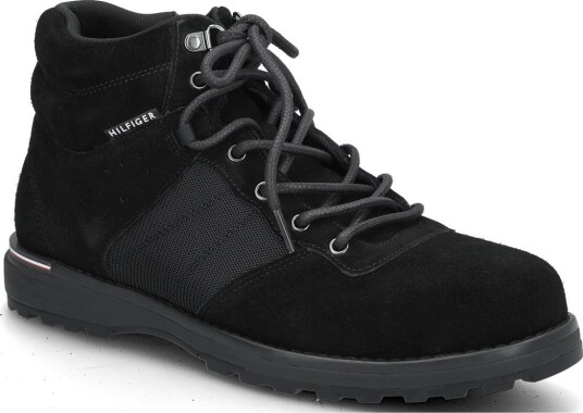 Tommy Hilfiger Corporate Outdoor Suede Boot   BLACK   40