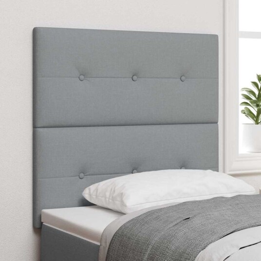 LED Hodegavelys Lysegrå 100 cm Stoff