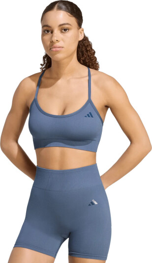 Adidas Performance We Knit Ls Bra Blue L