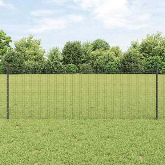 Gjerde med innlegg. Grå 0.8 x 50 m Stål