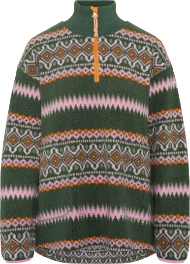 Kari Traa Kari Traa Women's Ruthie Midlayer Half Zip Thyme L Kari Traa Kari Traa Women's Ruthie Midlayer Half Zip Thyme L