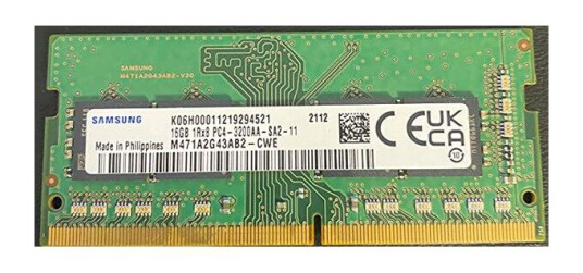 Samsung - DDR4 - module - 16 GB - SO-DIMM 260-pin - 3200 MHz / PC4-25600 - unbuffered Samsung - DDR4 - module - 16 GB - SO-DIMM 260-pin - 3200 MHz / PC4-25600 - unbuffered