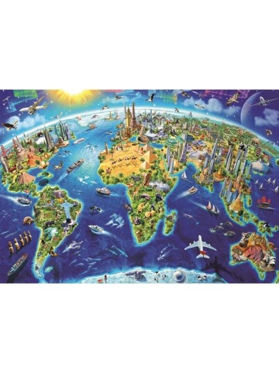 Educa 2000 World Landmarks Globe