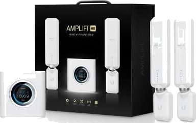 Ubiquiti AmpliFi HD Mesh Router med 2 Utvidere - Høyhastighets Wi-Fi 5, Hvit