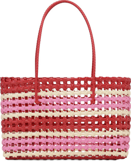SUI AVA Kaya Woven Tote Big   Red   ONE SIZE
