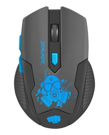 Natec FURY Stalker - Mus - Optisk - 6 - Svart