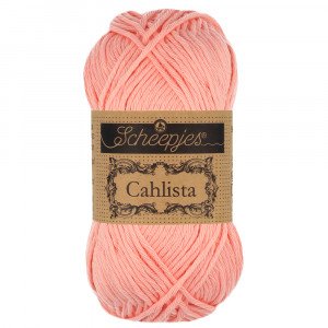 Scheepjes Cahlista Garn Unicolor 264 Light Coral Scheepjes Cahlista Garn Unicolor 264 Light Coral