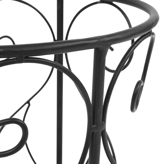 Be Basic Paraplystativ gammeldags stil metall 26x46 cm svart