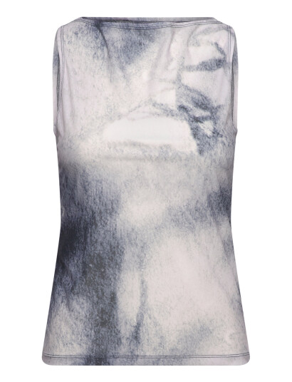 Weekday Print Sleeveless Top - Cream - XS