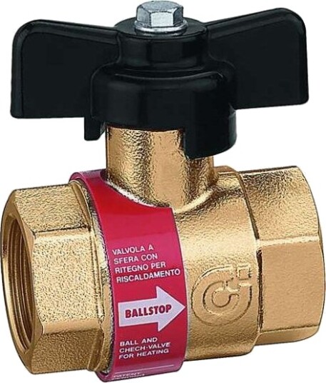 Caleffi Kuleventil Med Innebygd Tilbakeslagsventil For Varmeanlegg (327500)