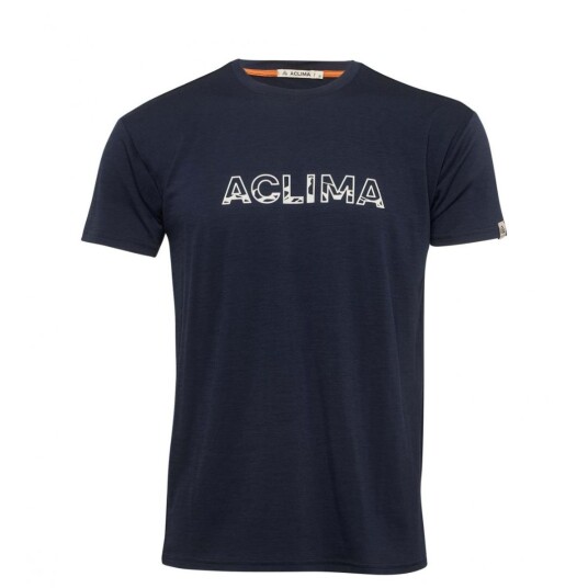Aclima Lightwool Tee Logo M´S Herre, 232 Navy Blazer, S Aclima Lightwool Tee Logo M´S Herre, 232 Navy Blazer, S