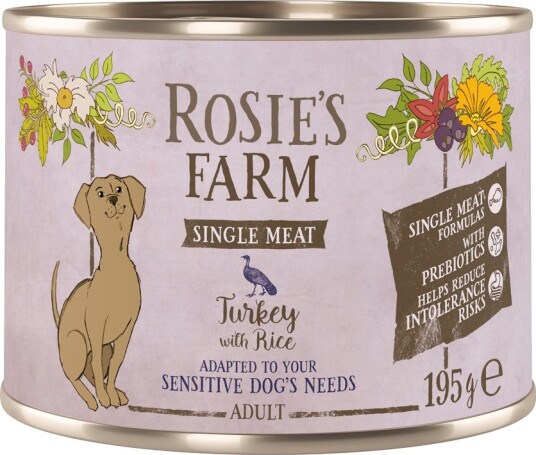 Rosie'S Farm Våtfôr Adult Single Meat Og Ris Kalkun 6 X 195 G Rosie'S Farm Våtfôr Adult Single Meat Og Ris Kalkun 6 X 195 G