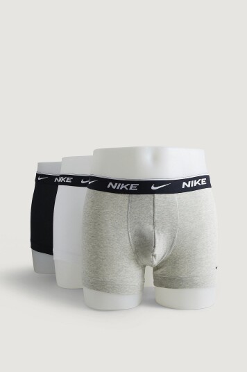 Nike Underwear Boxershorts Everyday Cotton Stretch Trunk 3 pk Svart