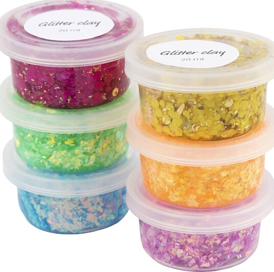 DIY Kit Glitter Clay 6 pcs. 78746