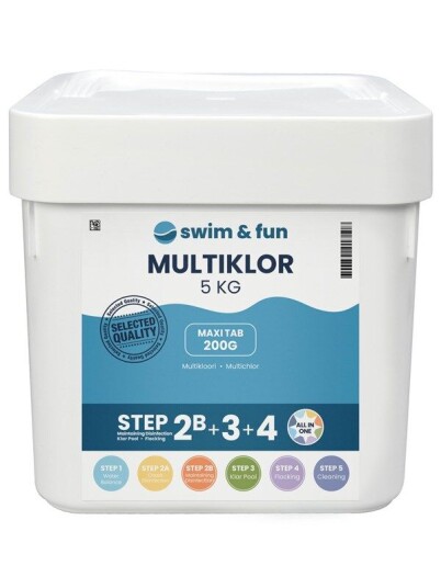 Swim & Fun MultiKlor Maxi Tab 200 g 5 kg Swim & Fun MultiKlor Maxi Tab 200 g 5 kg