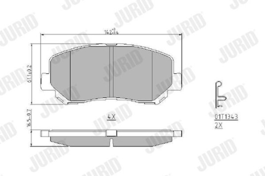 Bremseklosser JURID 573619J Bremseklosser JURID 573619J