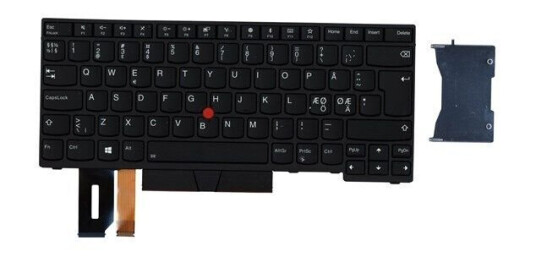 Lenovo Chicony - Brbart tastatur - til utskifting - Nordisk - Svart Lenovo Chicony - Brbart tastatur - til utskifting - Nordisk - Svart