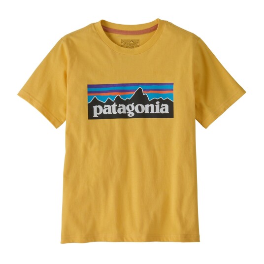 Patagonia Kids P 6 Logo T Shirt Nectar Yellow S 7 8år