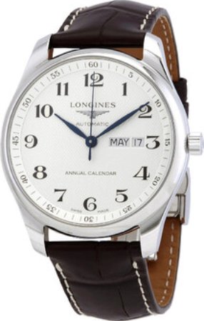 Longines Herreklokke L2.920.4.78.3 Master Sølvfarget/Lær Ø42 mm