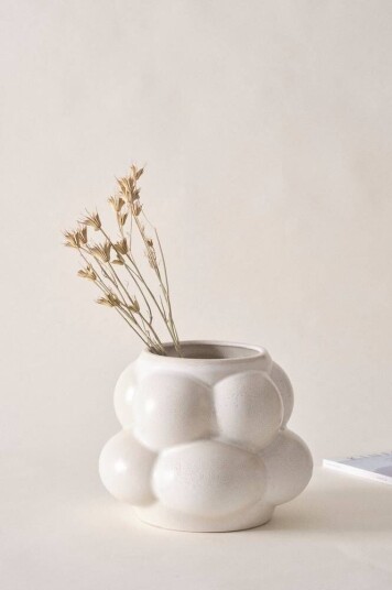 Jotex ASTI vase/potte - høyde 25 cm Naturhvit 1710478-01-0 1648167-01-0
