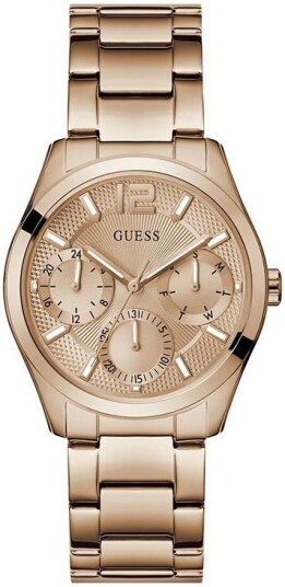 Guess Dameklokke GW0760L3 Zoe Rosegullfarget/Rose gulltonet stål Guess Dameklokke GW0760L3 Zoe Rosegullfarget/Rose gulltonet stål